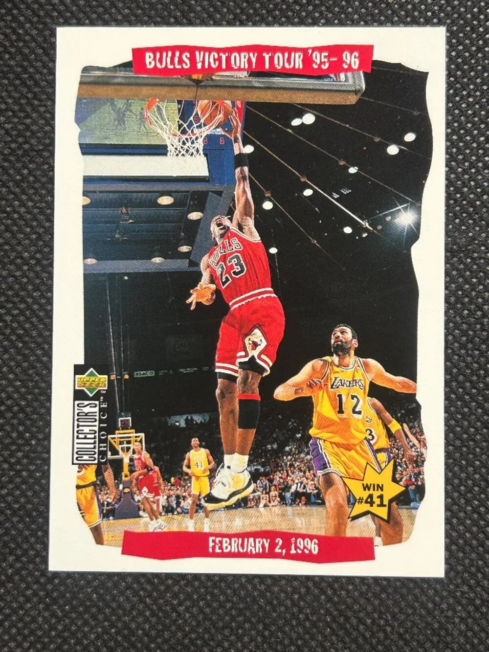 Michael Jordan 1996 Collectors Choice Basketball #25 Victory Tour Chicago Bulls